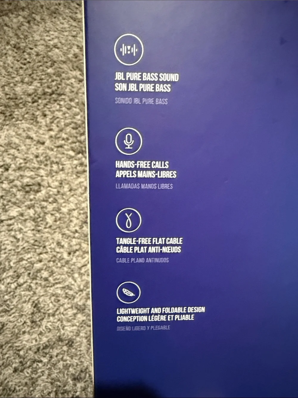 JBL Tune 500 Over-Ear Headphones — Blue